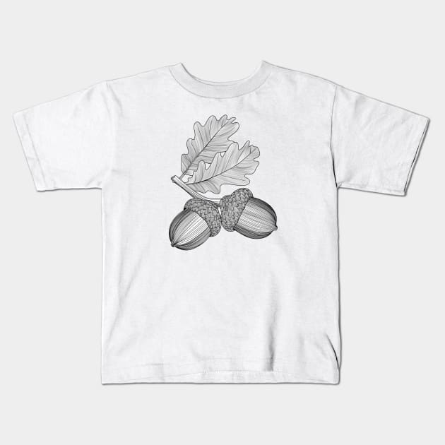 oak branch Kids T-Shirt by Kuchinska design